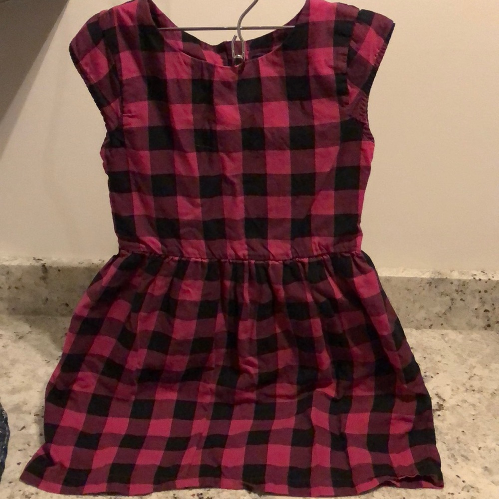 Gap kids buffalo check dress size 8